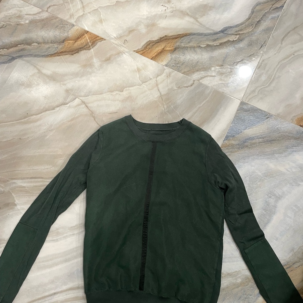 Dark Green Long Sleeve Top